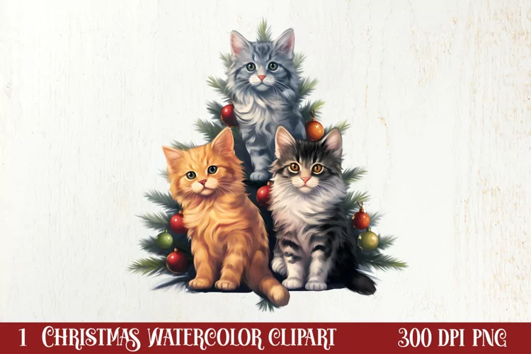 Christmas Tree With Many Dogs Clipart PNG