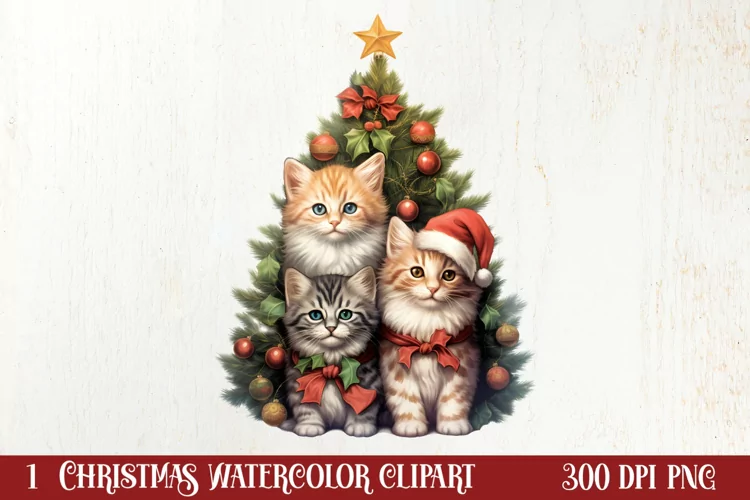 Christmas Tree With Many Dogs Clipart PNG