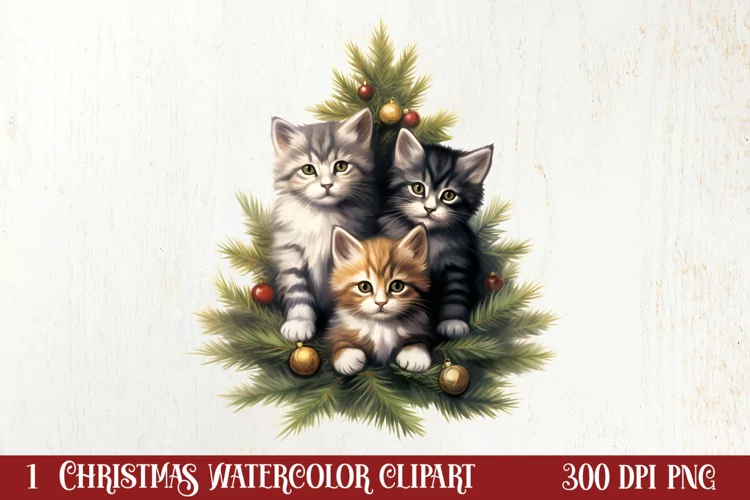 Christmas Tree With Many Dogs Clipart PNG