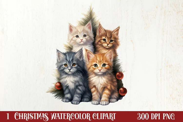 Christmas Tree With Many Dogs Clipart PNG