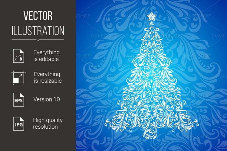 Christmas Tree Silhouette Image 18
