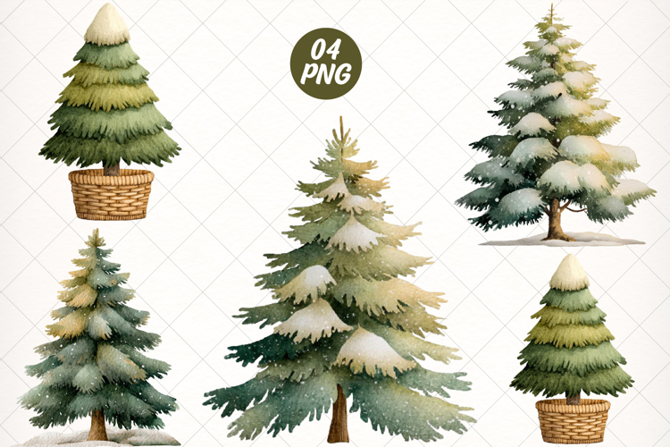 Evergreen Tree Clipart Image 18