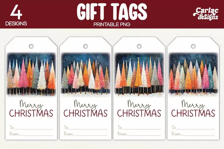 Christmas Gift Tags, Merry Christmas Printable Tags