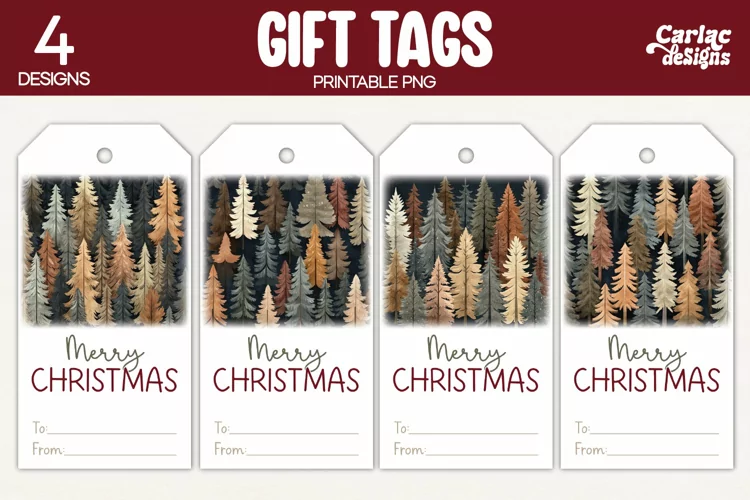 Christmas Gift Tags, Merry Christmas Printable Tags