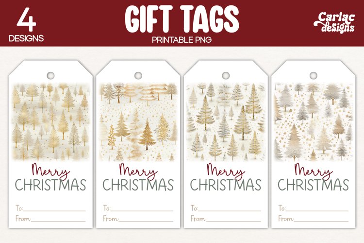 Christmas Gift Tags, Merry Christmas Printable Tags