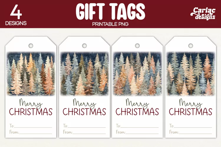Christmas Gift Tags, Merry Christmas Printable Tags