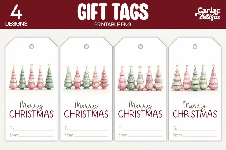 Christmas Gift Tags, Merry Christmas Printable Tags