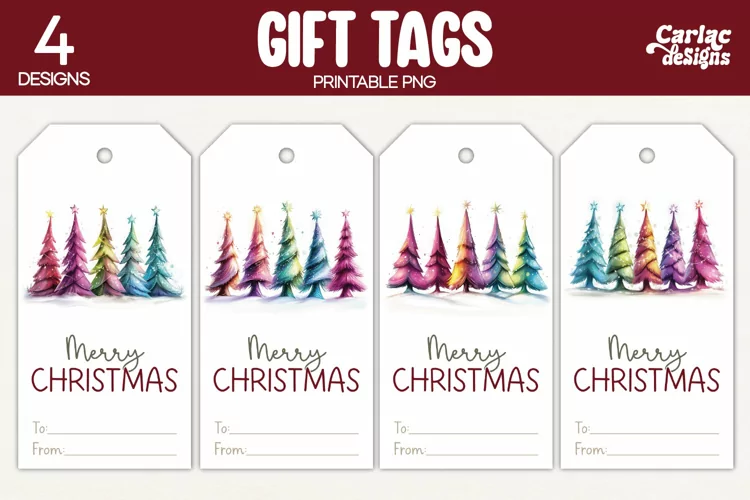 Christmas Gift Tags, Merry Christmas Printable Tags