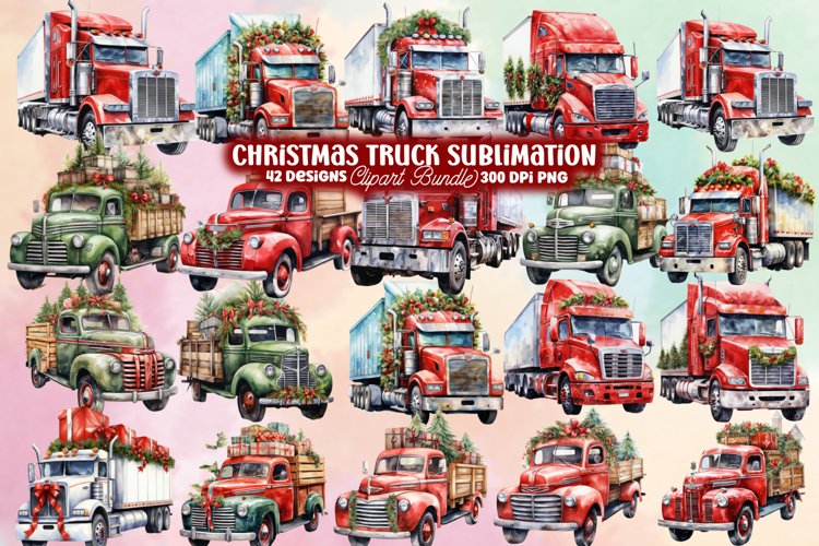 Vintage Truck Clipart Image 8