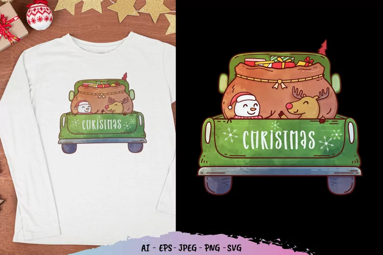 Truck Transporting Giftbox Sublimation