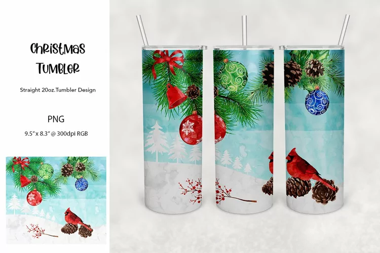 Christmas Tumbler for Sublimation