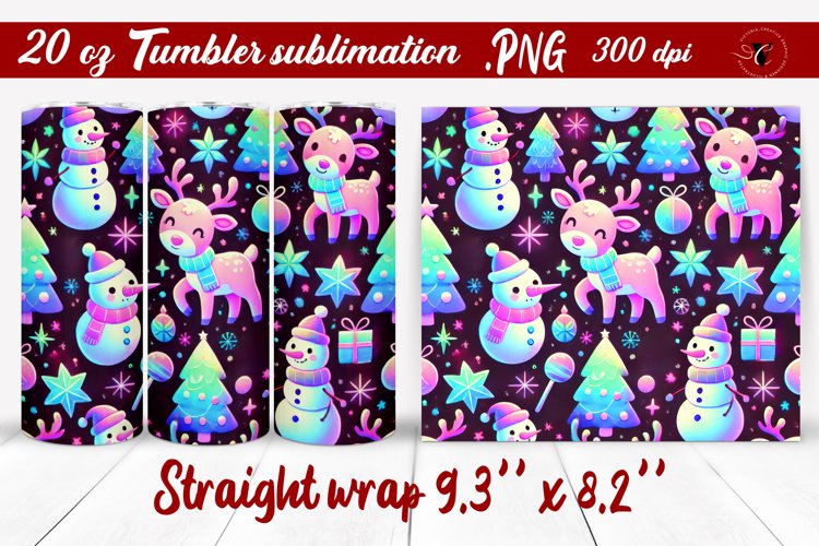 Christmas Tumbler Wrap Image 4