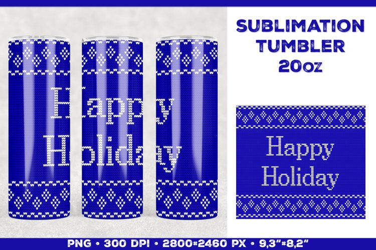 Sublimation Christmas Tumbler Design with Christmas Wishes
