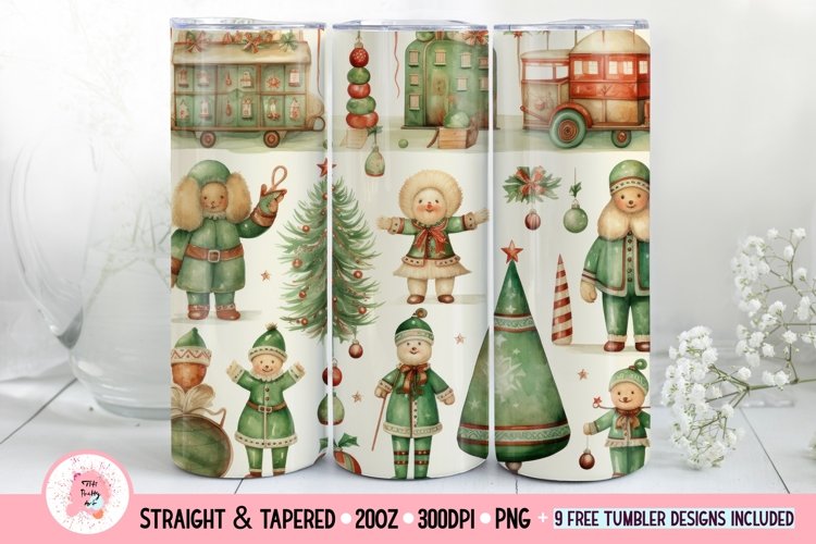 Christmas Tumbler Wrap | Christmas Sublimation