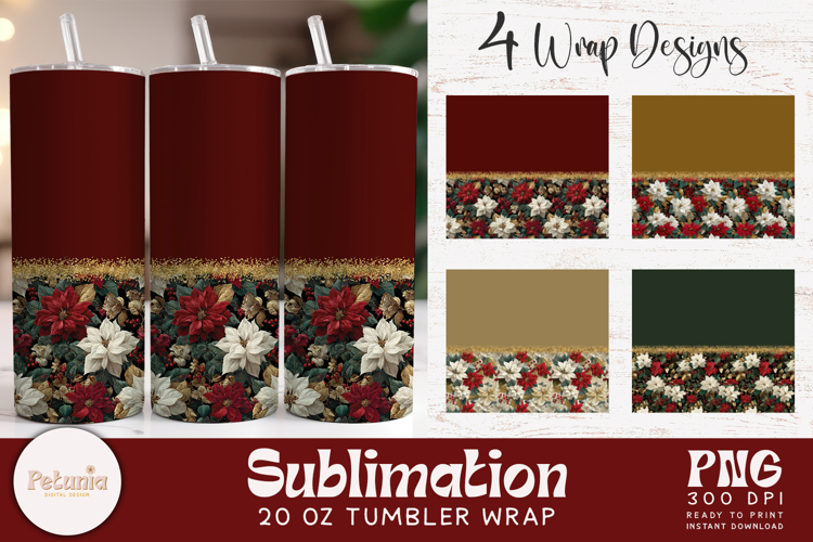 Christmas Tumbler Wrap | 20 Oz Sublimation Tumbler