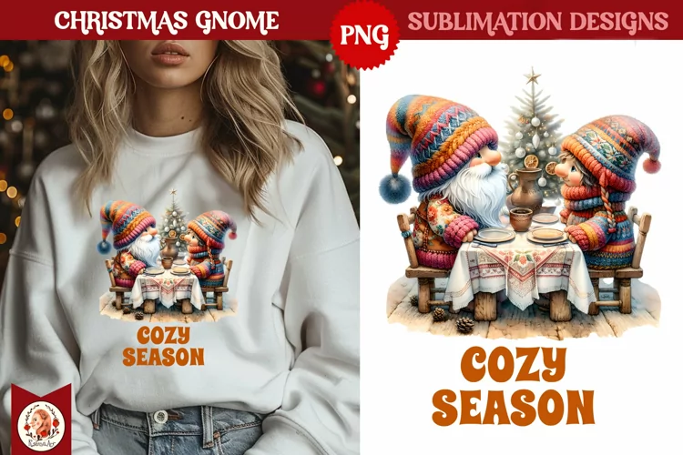 Christmas Gnomes Sublimation, Cute Christmas Gnome