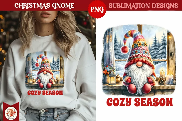 Christmas Gnomes Sublimation, Cute Christmas Gnome