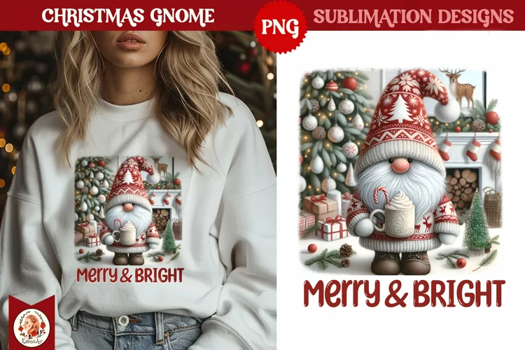 Christmas Gnomes Sublimation, Cute Christmas Gnome