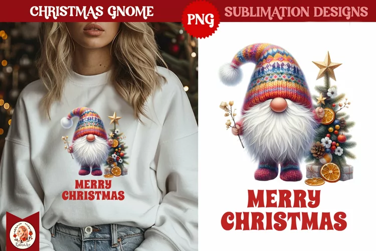 Christmas Gnomes Sublimation, Cute Christmas Gnome