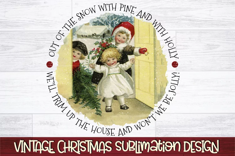 Christmas Vintage Sublimation | Vintage Holidays PNG
