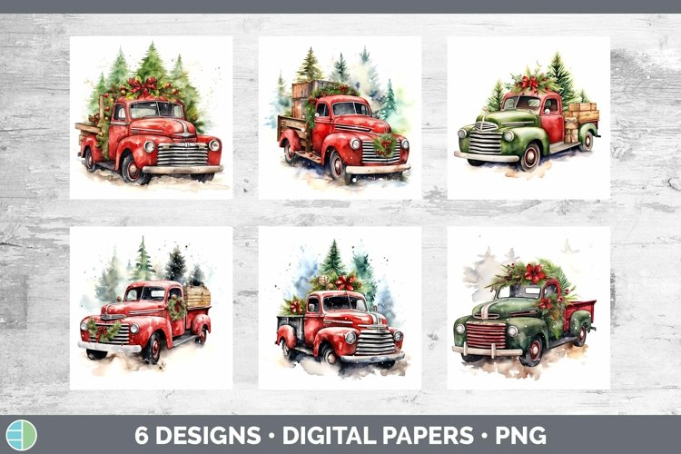 Vintage Truck Clipart Image 2