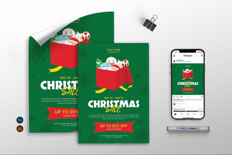 Christmas Party Flyer Image 8