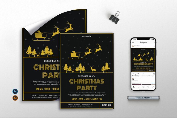 Christmas vol.2 - Flyer, Poster, Instagram RB