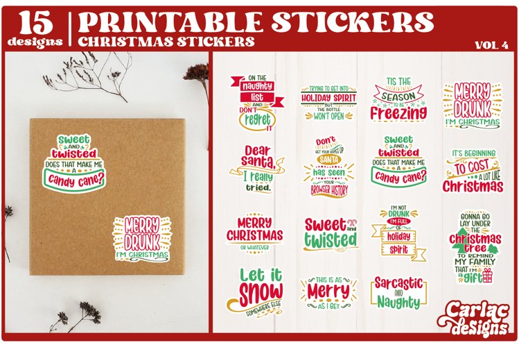 Funny Christmas Sticker Bundle | Vol 1