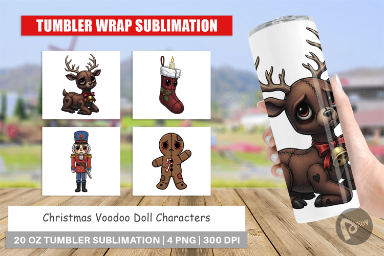 Voodoo Doll Characters Tumbler