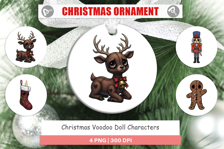 Voodoo Doll Characters Ornament