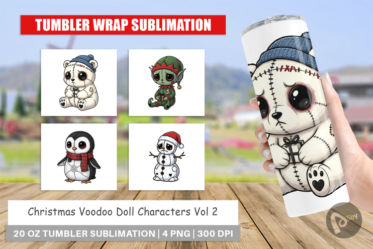 Voodoo Doll Characters Tumbler