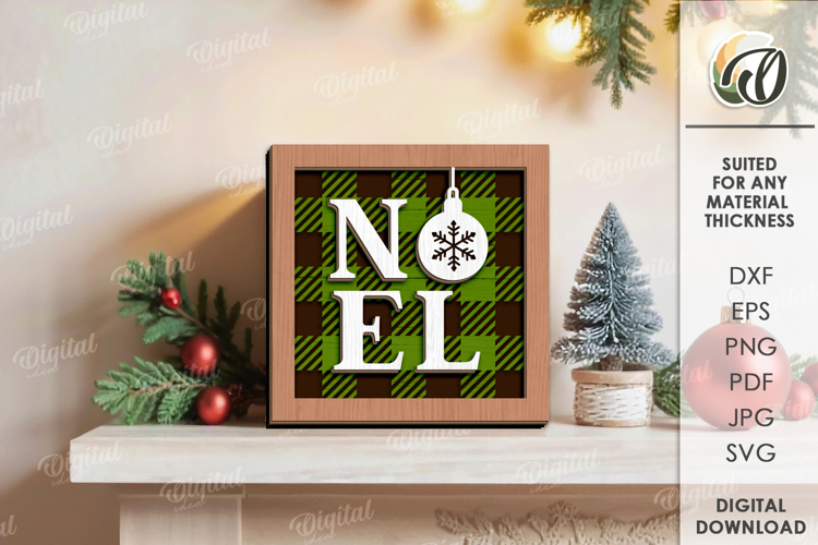 Christmas Wall Art Lasercut. Christmas Decor SVG