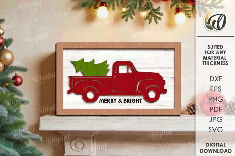 Christmas Wall Art Lasercut. Christmas Decor SVG