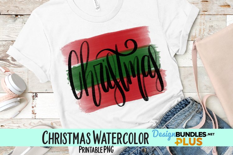 Christmas Watercolor Sublimation PNG example image 1