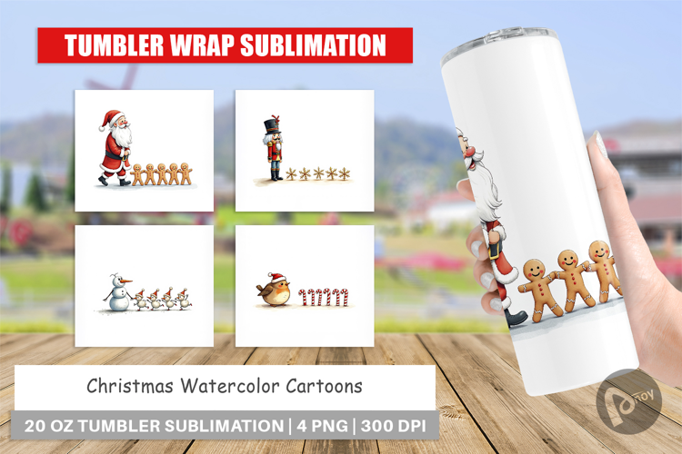 Christmas Cartoons Tumbler