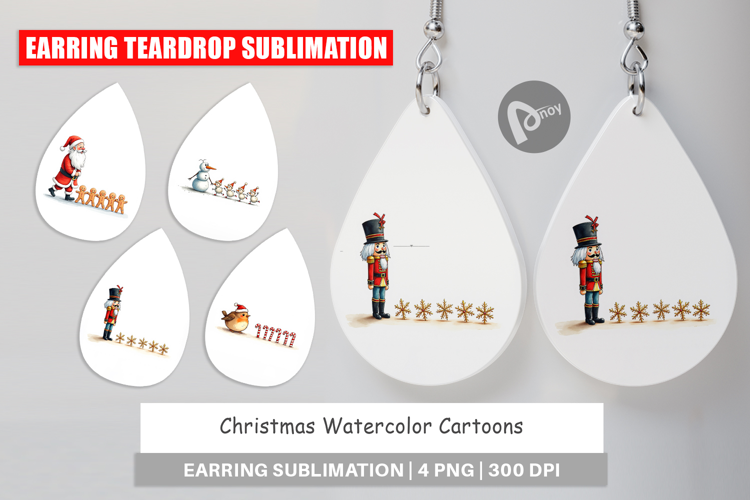 Christmas Cartoons Earring