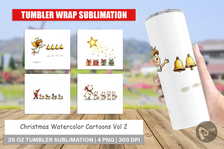 Christmas Cartoons Tumbler
