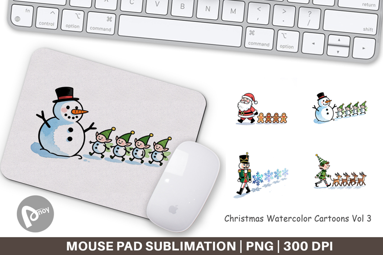Christmas Cartoons 2 Mouse Pad