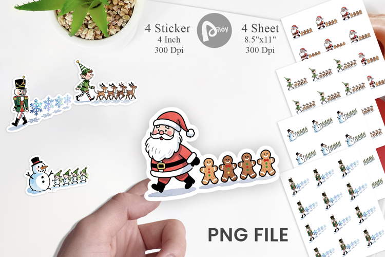 Christmas Cartoons 2 Sticker