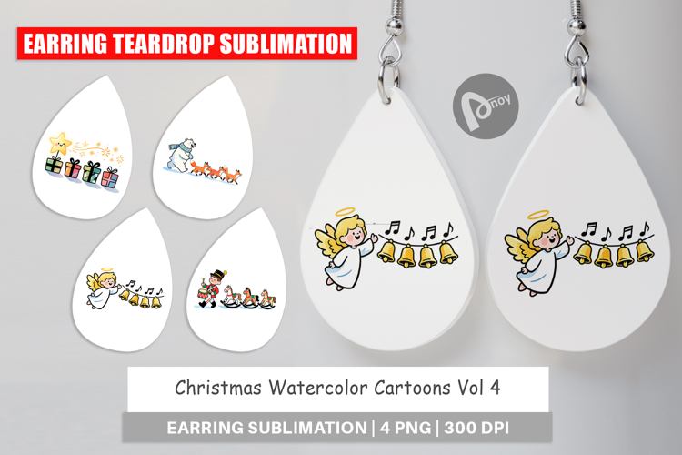 Christmas Cartoons 2 Earring
