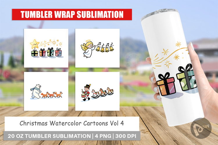 Christmas Cartoons 2 Tumbler