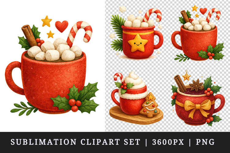 Christmas clipart printable sublimation design png