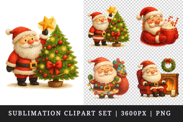 Christmas clipart printable sublimation design png