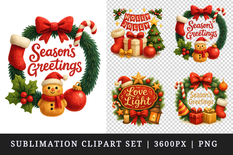 Christmas clipart printable sublimation design png