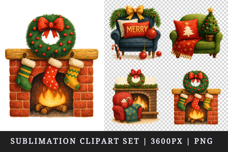Christmas clipart printable sublimation design png