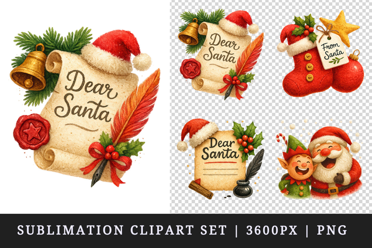 Christmas clipart printable sublimation design png