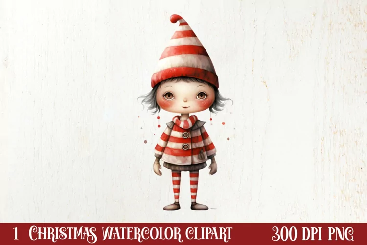 Christmas Hand Drawn Style Clipart, Christmas Clipart