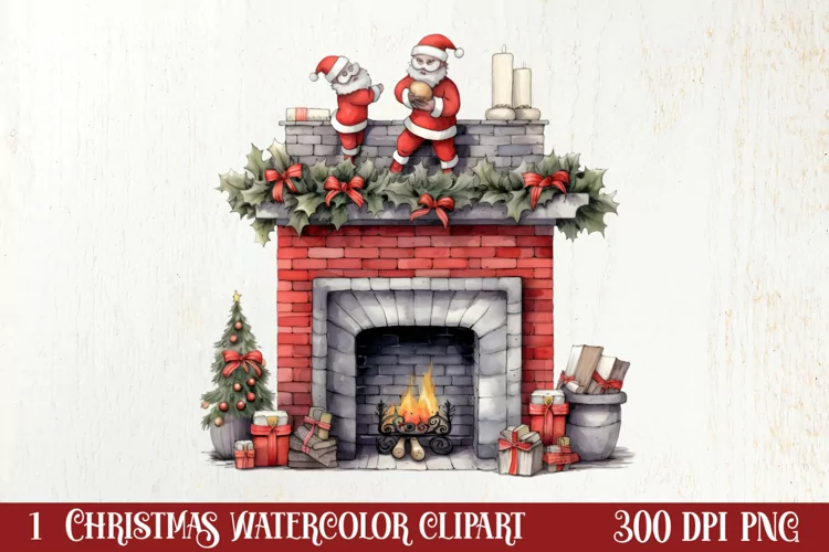 Christmas Hand Drawn Style Clipart, Christmas Clipart