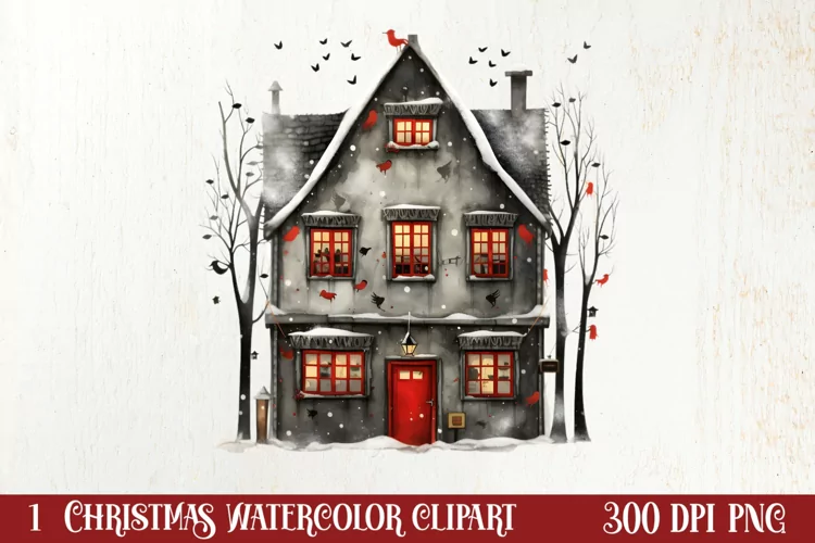 Christmas Hand Drawn Style Clipart, Christmas Clipart