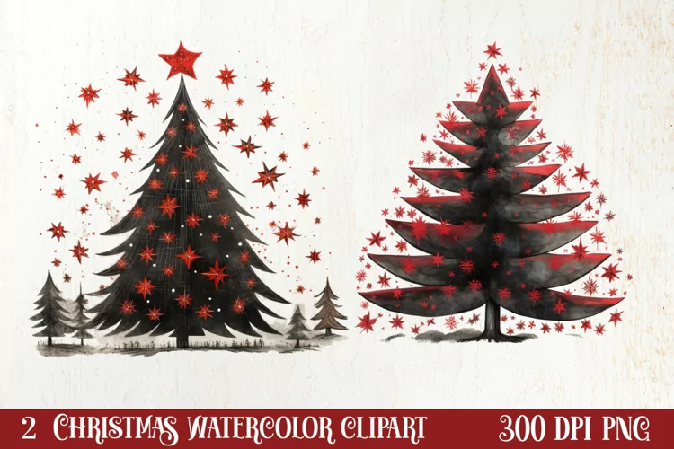 Christmas Hand Drawn Style Clipart, Christmas Clipart